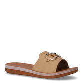 Ciabatta in ecopelle con staffa sabbia | Boscaini Scarpe