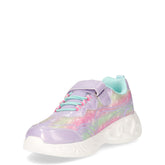 Sneaker in tessuto con luci bambina lilla | Boscaini Scarpe