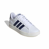 Grand Court 3.0 sneaker in ecopelle bianco blu | Boscaini Scarpe