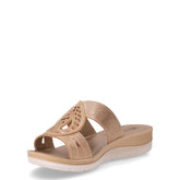 Ciabatta in ecopelle con strass platino | Boscaini Scarpe