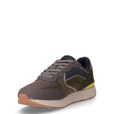 Douglas sneaker in tessuto ed ecopelle militare grigio | Boscaini Scarpe