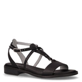 Sandalo in pelle nero | Boscaini Scarpe
