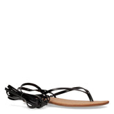 Sandalo infradito con laccetti black | Boscaini Scarpe