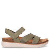 Lifted Comfort sandalo in ecopelle oliva | Boscaini Scarpe
