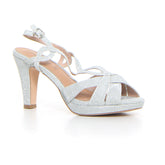 Sandalo con tacco silver - Sandali Con Tacco Donna | Boscaini Scarpe