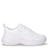 Cilia 2 Mode sneaker in ecopelle bianco argento | Boscaini Scarpe