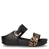 Dira ciabatta in ecopelle con zeppa nero - GRUNLAND | Boscaini Scarpe