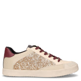 Blomiee sneaker glitterata in ecopelle papiro - GEOX DONNA | Boscaini Scarpe