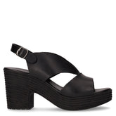 Sandalo con tacco nero - Sandali Con Tacco Donna | Boscaini Scarpe