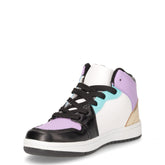 Sneaker da bambina in ecopelle nero viola | Boscaini Scarpe