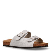 Ciabatta in ecopelle bambina argento | Boscaini Scarpe