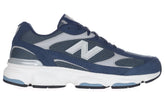 603 Sneakers in tessuto e pelle blu grigio | Boscaini Scarpe
