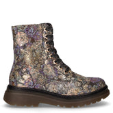 Eva floral anfibio in tessuto stampa floreale viola | Boscaini Scarpe