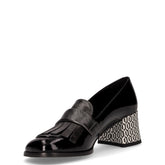 Décolleté con frangia nero fucile | Boscaini Scarpe