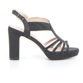 Sandalo slingback con tacco black | Boscaini Scarpe