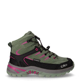 Rigel 2.0 Mid scarpa da trekking in pelle e tessuto bambina salvia amaranto | Boscaini Scarpe