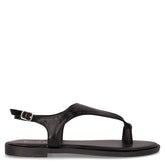 Sandalo infradito in ecopelle nero | Boscaini Scarpe