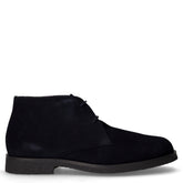 Claudio polacchino in pelle scamosciata navy | Boscaini Scarpe
