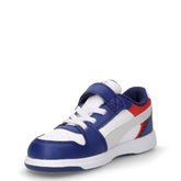Rebound slam lo ac+inf sneaker in ecopelle bambino blu e bianco | Boscaini Scarpe