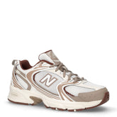 530-sneaker in tessuto e pelle sea salt | Boscaini Scarpe