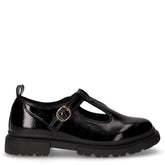 Ballerina in ecopelle con cinturino bambina nero | Boscaini Scarpe
