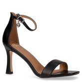Sandalo in ecopelle con tacco nero - Sandali Con Tacco Donna | Boscaini Scarpe
