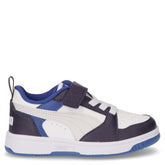 Rebound V6 Lo sneaker da bambino in ecopelle bianco blu - Scarpe Bambino | Boscaini Scarpe