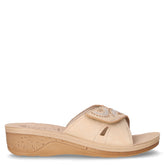 Ciabatta in ecopelle con strappo sabbia | Boscaini Scarpe