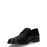 Stringata in pelle nero | Boscaini Scarpe