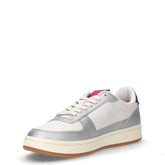Archive '98 Metallic sneaker in pelle argento blu | Boscaini Scarpe