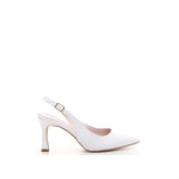 Décolleté a punta slingback bianco - DU SIMON | Boscaini Scarpe