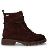 Anfibio in tessuto scamosciato con zip mocca | Boscaini Scarpe