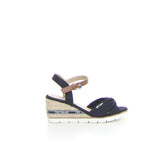 Sandalo con zeppa navy | Boscaini Scarpe