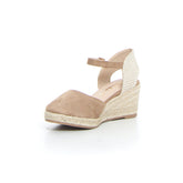 Sandalo con zeppa taupe | Boscaini Scarpe