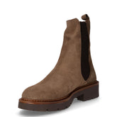 Stivaletto beatles in pelle taupe | Boscaini Scarpe