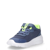 578 sneaker in tessuto ed ecopelle bambino vintage indaco lime | Boscaini Scarpe