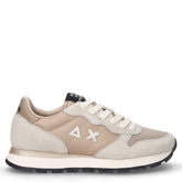 Ally New Bright sneaker in tessuto e pelle oro beige | Boscaini Scarpe
