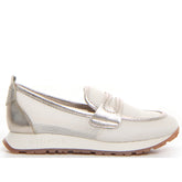 Mocassino bianco platino | Boscaini Scarpe