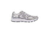 408 sneaker in tessuto ed ecopellle argento metallizzato | Boscaini Scarpe