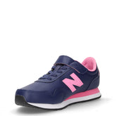 323 sneaker in ecopelle bambina navy rosa | Boscaini Scarpe