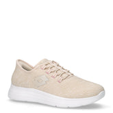 Cielo 1 SLIP&GO sneaker in tessuto tapioca bianco | Boscaini Scarpe