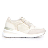 Sneaker con zeppa beige - Sneakers Donna | Boscaini Scarpe