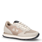 Ally New Bright sneaker in tessuto e pelle oro beige | Boscaini Scarpe