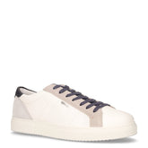 Sneaker in pelle bianco blu - Sneakers Uomo | Boscaini Scarpe