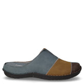 Ciabatta in pelle blu verde oliva | Boscaini Scarpe