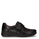 Scarpa chiusa con strappo in pelle nero - Comfort Donna | Boscaini Scarpe