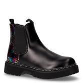 Stivaletto in ecopelle con zip bambina nero | Boscaini Scarpe