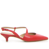 Decolletè slingback a punta rosso nappa - Slingback | Boscaini Scarpe