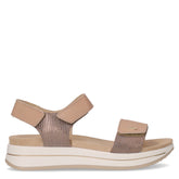 Sandalo con zeppa castoro torto - Sandali Con Tacco Donna | Boscaini Scarpe
