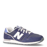 373 sneaker in pelle e tessuto navy blu | Boscaini Scarpe